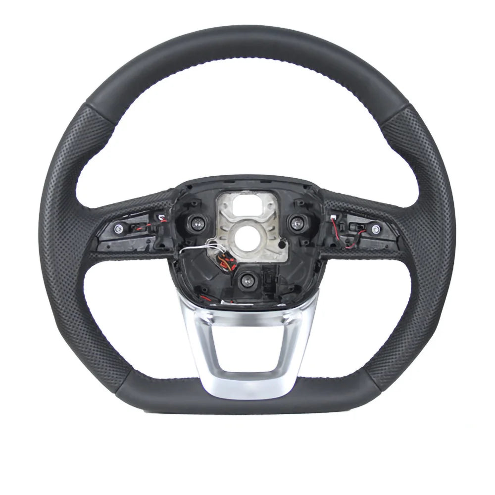 Beheiztes Lederlenkrad für Audi q5 sq5 2019–2025, verbessertes Sport-Lenkrad mit flachem Boden