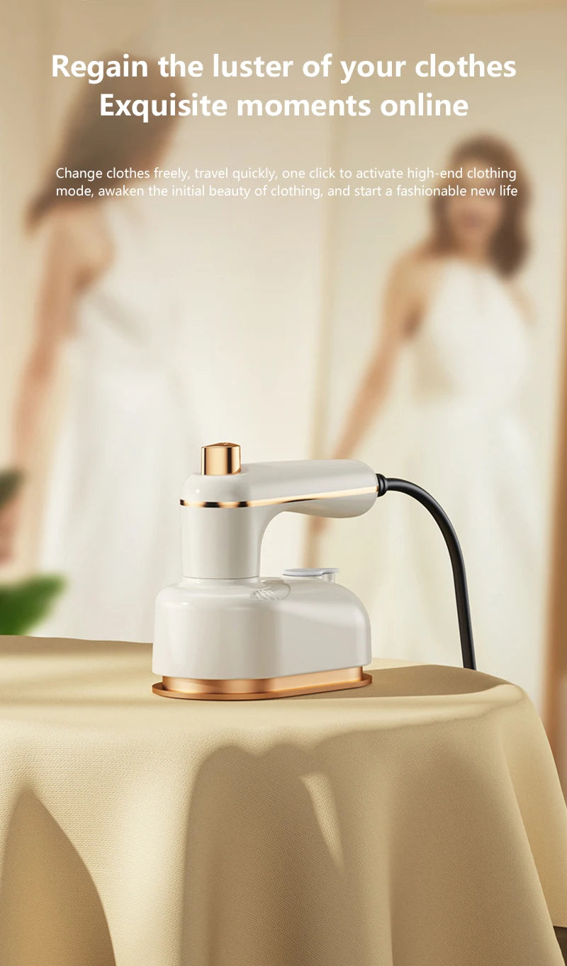 Xiaomi faltbarer Hand-Kleidungsdampfer, auslaufsicher, Dual-Trocken-/Nassdampf, 10 Sekunden, schneller Faltenentferner, Mini-Bügeleisen für Reisen und Zuhause