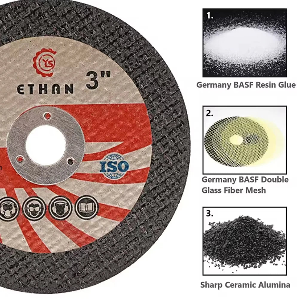 5/10 stücke 75mm 3 zoll Mini Harz Trennscheibe Flap Disc Zirkonia Schleifen Rad Rund Harz Trennscheibe für Winkel Grinder Werkzeug