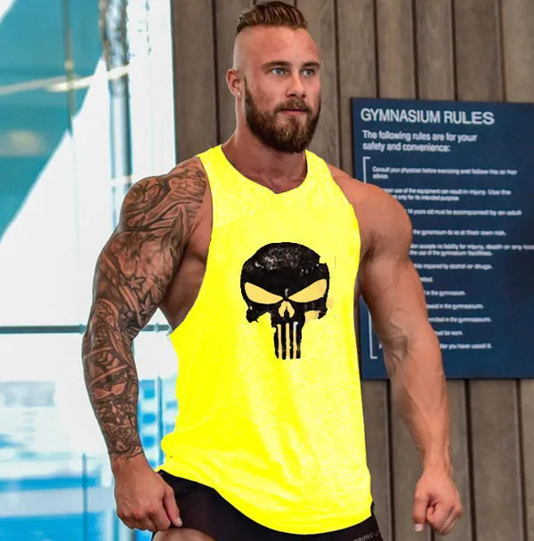 Gym T-Shirts Hosenträger Mann Stringer Fitness Shirt Bodybuilding Shirt Herren Top für Fitness Westen Herren Weste Ärmelloses Sweatshirt