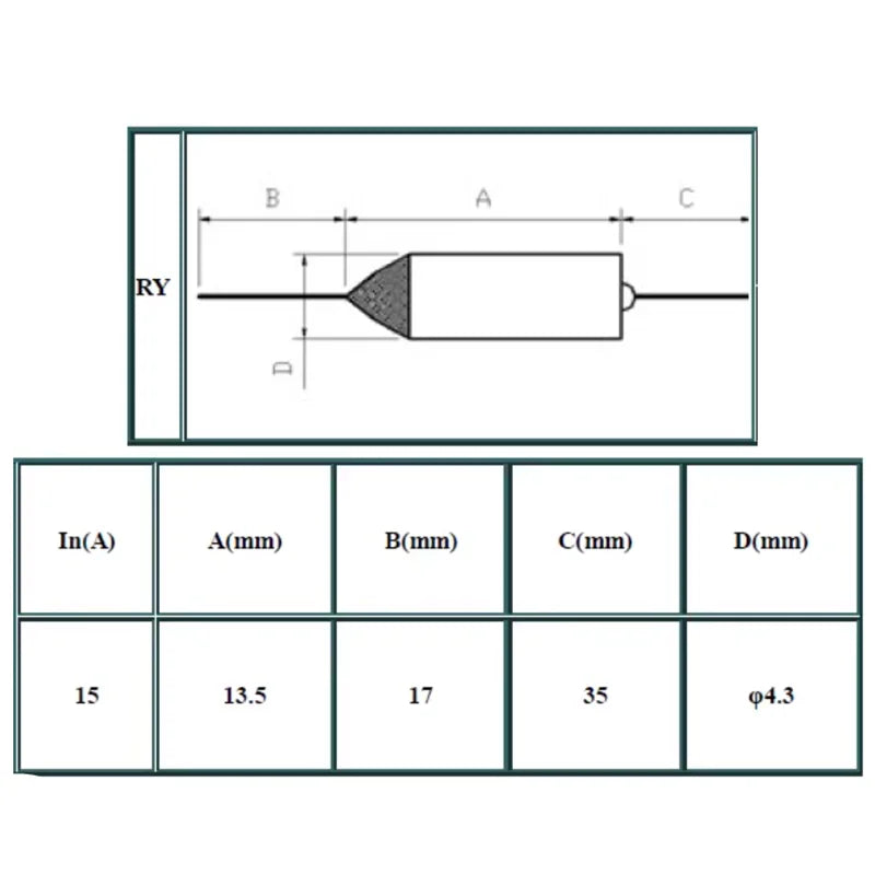 10 ~ 100 Stücke Temperatur RY 10A 250 V Tf Thermosicherung 60C 72C 77C 94C 99C 100C 113C 121C 133C 142C 157C 172C 192C 216C 240C 300C