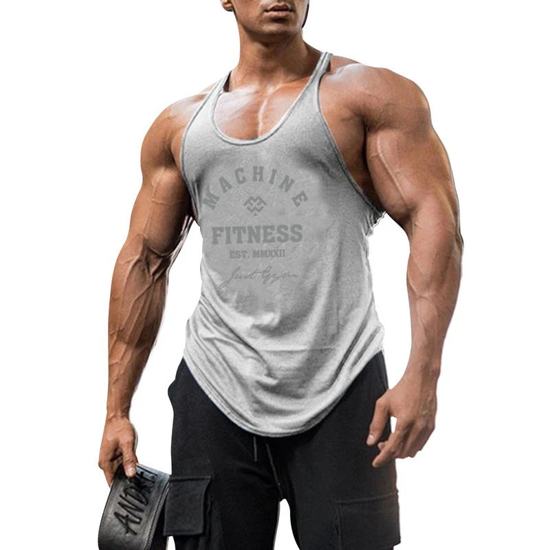 Profession elle y zurück Fitness studio Tank Top Männer Baumwolle Fitness Kleidung Bodybuilding ärmelloses Hemd Muskel Stringer Unterhemden Trainings weste