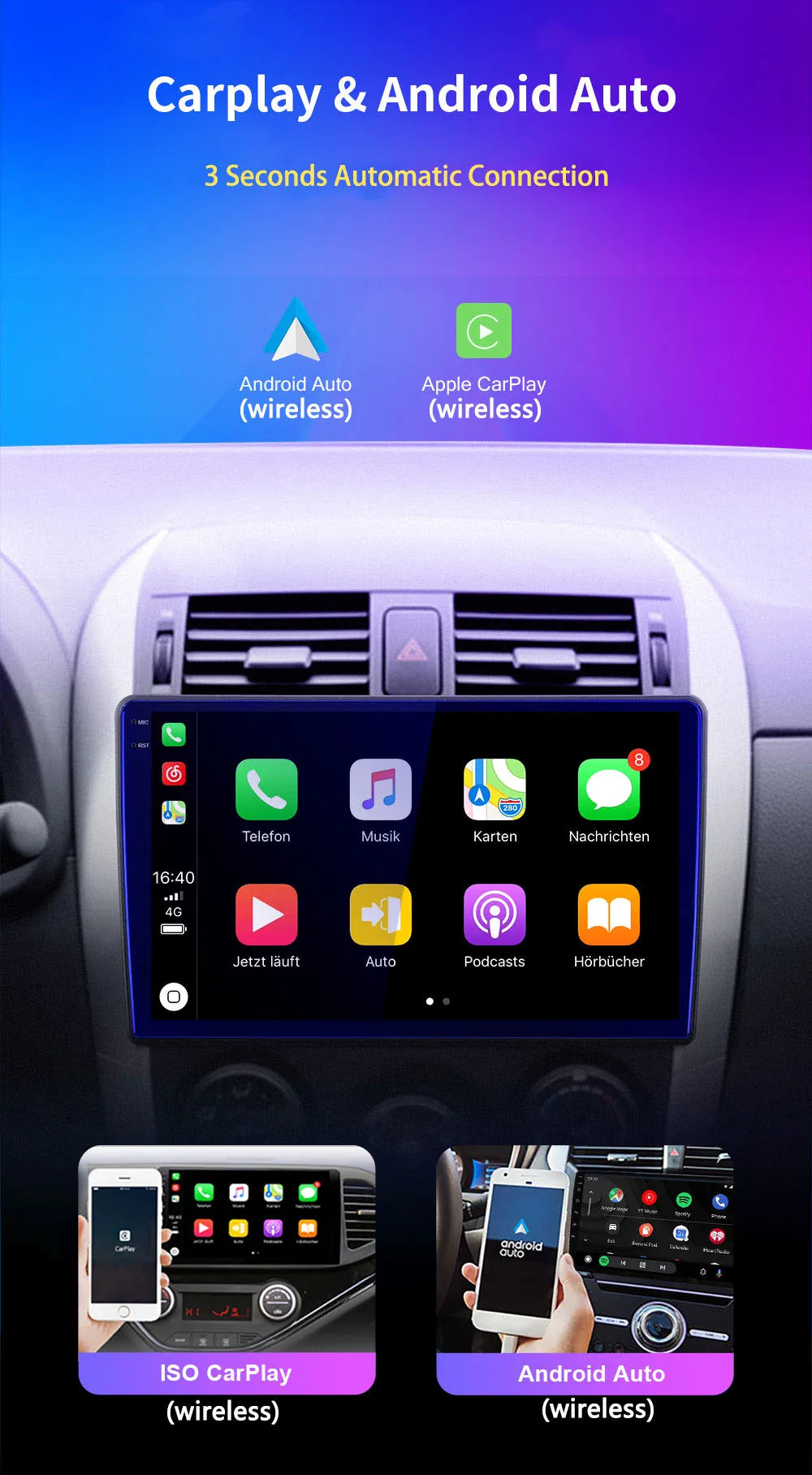 Android 15 Carplay Auto 2K Bildschirm Auto Radio Multimedia Player Für BMW Mini Cooper Countryman R56 R60 2011-2013 stereo Navigation