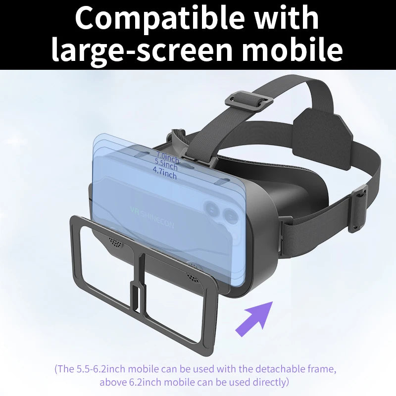 Vr Brille Virtual-Reality-Headset Viar-Geräte Helm 3D-Objektive Smart-Brille für Smartphones Handy Handy Gogle Spiel Zubehör