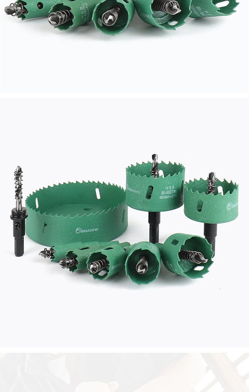 1 Stück 16–200 mm Bimetall-Holz-Lochsägenbohrer HSS-Stahl, neue M42-Kern-Lochsäge, geeignet für die Öffnung von Downlight-Gipskarton