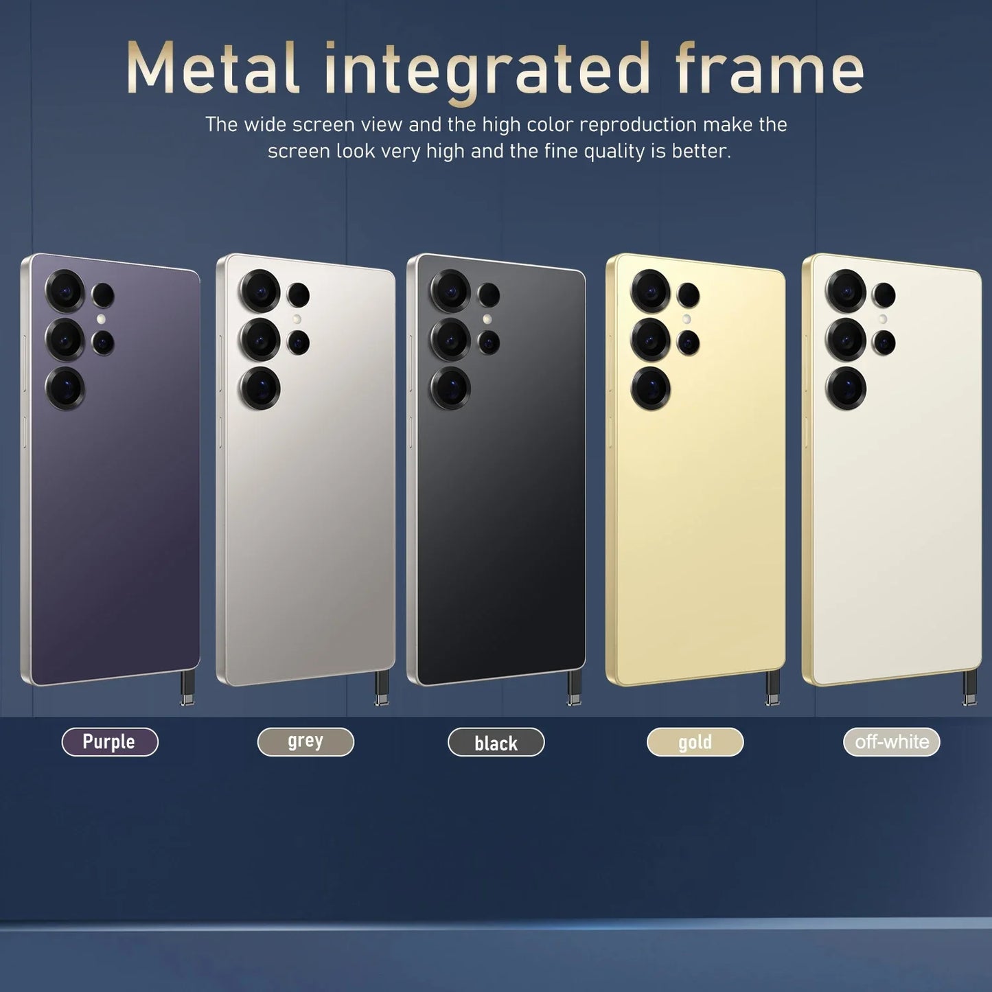 Global Vision S25 Ultra Smartphone 5G Android 12 8 GB RAM 512 GB ROM 6,8 Zoll Telefon 1920 x 1080HD 24 + 48 MP 4 5G Netzwerk-Handys