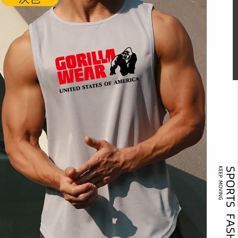 Gym Top Männer Männer Kleidung Fitness Kleidung Shirt Bodybuilding Westen Mann Weste Singulett Unterhemden muskulöse Stringer T-Shirts Tops