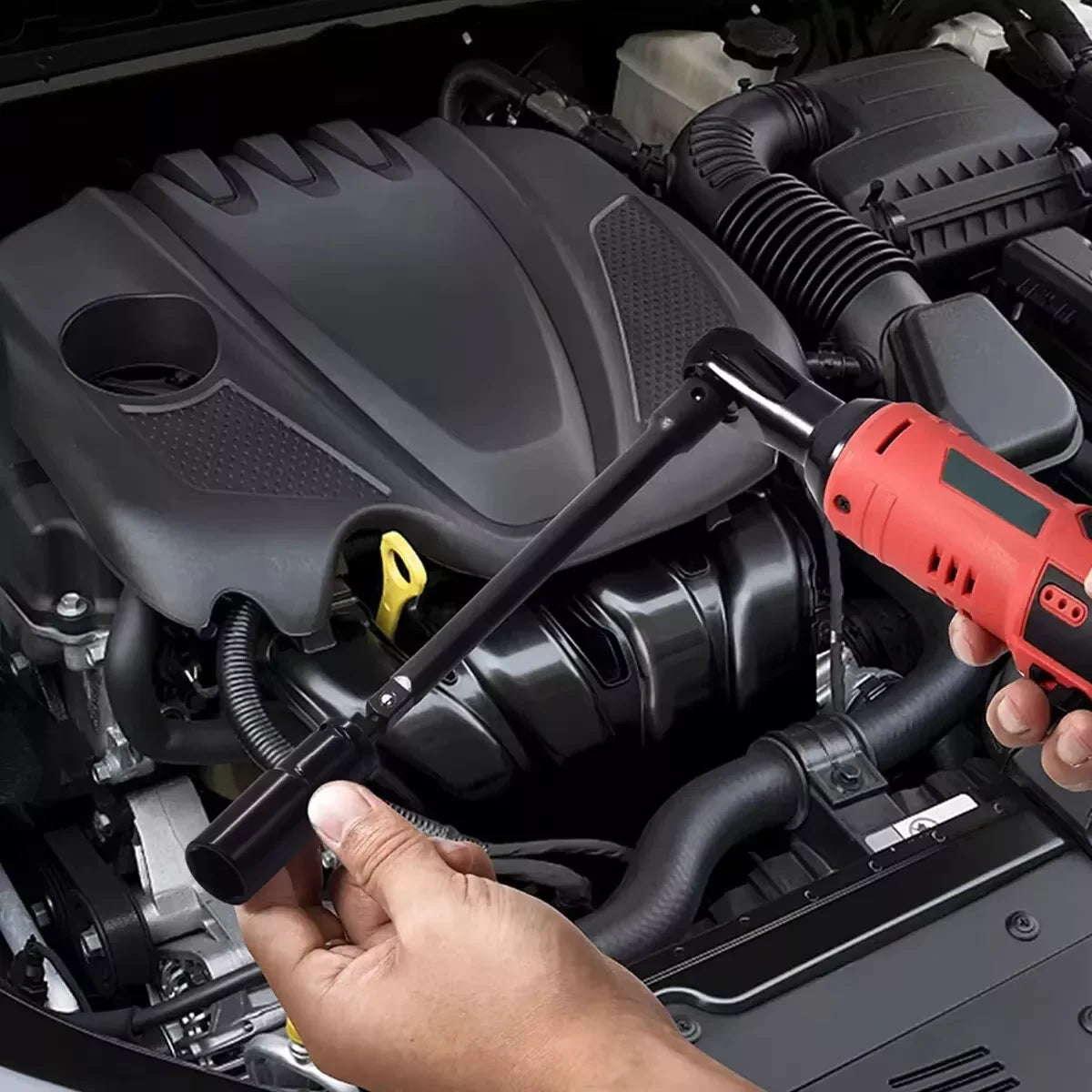 10-teiliges Steckschlüsselsatz, universelles pneumatisches Wartungswerkzeug mit tiefem Schlitz, Schraubenschlüsselsatz für mechanische Reparaturen von Automobilgeräten