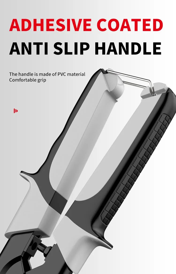 Professionelle Industrieschere: Edelstahlschere, Blechschere zum Schneiden von Blechen und PVC-Rohren