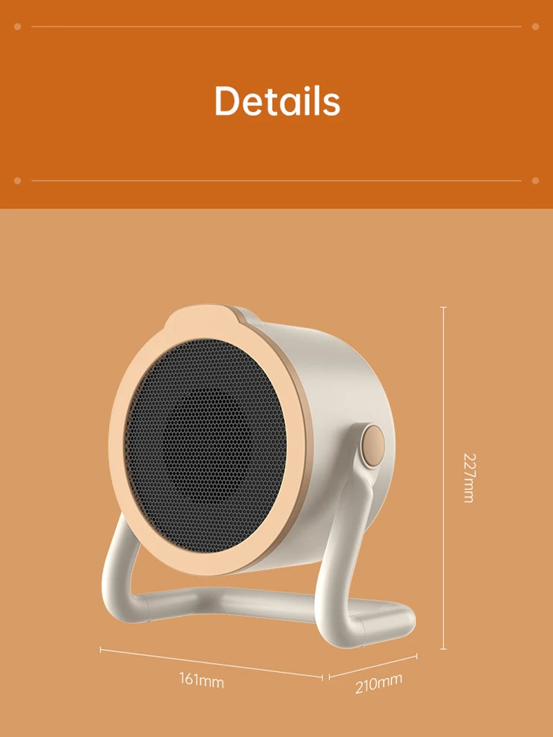 Xiaomi 1000W Tragbare Desktop Elektrische Heizung Warme Luft Gebläse Heizung Keramik Raum Heizung Mit Spitze Über Schutz Für den Heimgebrauch