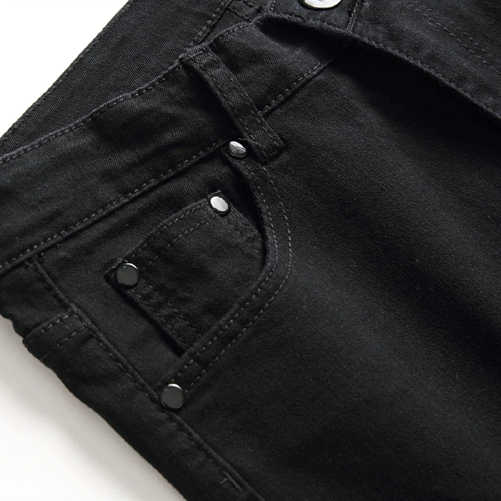 Jeans Für Männer Mode Zerrissene Biker Skinny Jeans männer kleidung Denim Hosen High Street Slim Jogging jean Hosen homme