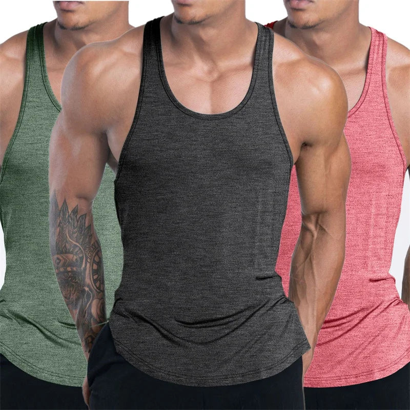 Männer Sport Fitness Tank Top Sommer GYM Training Unterhemd Laufen Basketball Schnell Trocknend Atmungsaktive lose Tank Top männer tops