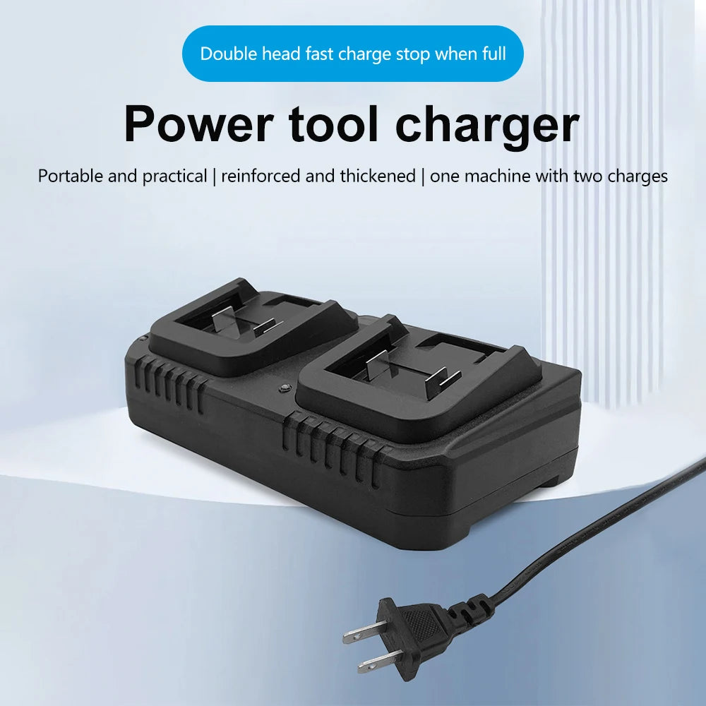 Dual-Ports Li-Ionen-Akku-Ladegerät für Makita 18 V Lithium-Akku BL1830 für Hong Song FoGo Lomvum ZhiPu JiangMi Jinlujiao LMlava