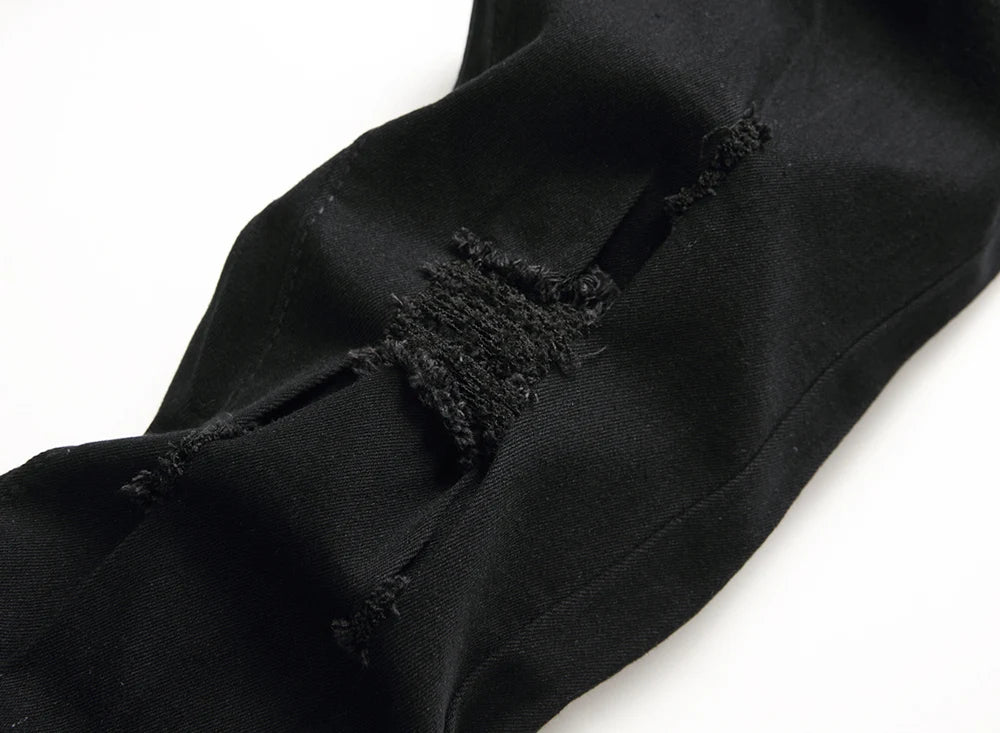 Jeans Für Männer Mode Zerrissene Biker Skinny Jeans männer kleidung Denim Hosen High Street Slim Jogging jean Hosen homme