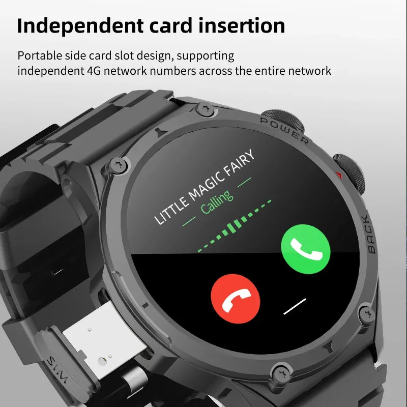 H12 Smartwatch 4G LTE Smartwatch mit WiFi SIM 1,6 Zoll AMOLED-Display Rotierende Kameras Videoanruf GPS Play Store App-Download