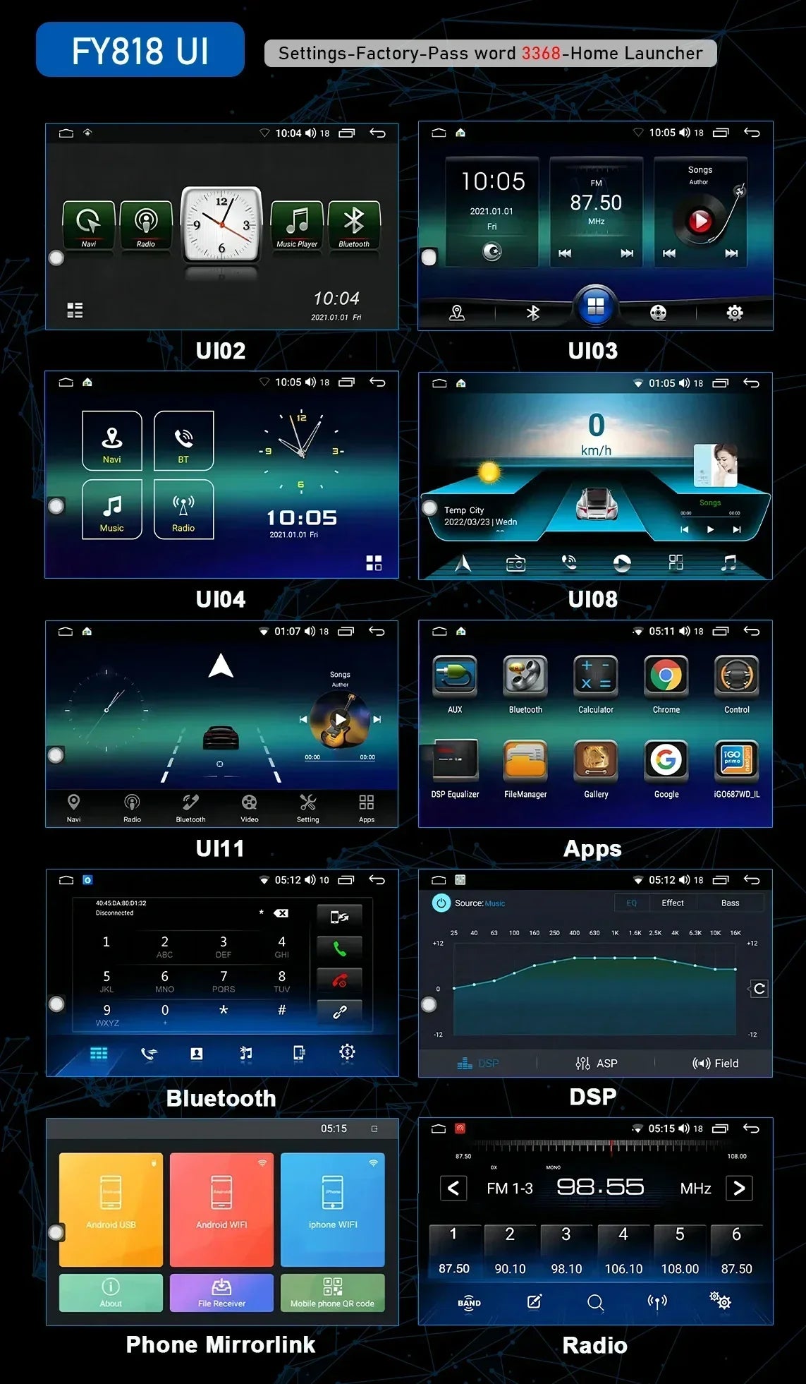 CHSTEK Autoradio für BMW Mini Cooper S Clubman R55 Clubvan R56 Cabrio R57 Coupe R58 R59 Multimedia Bluetooth Android Player GPS