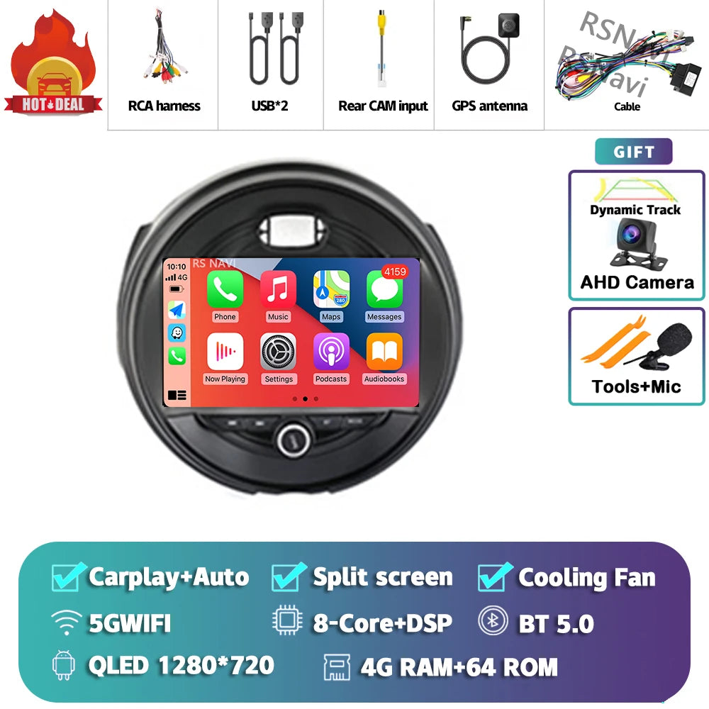 Android 15 Carplay Auto Auto Radio Für BMW MINI COOPER F54 F55 F56 F60 2014-2019 Navigation GPS multimedia-Player 2DIN DVD Stereo