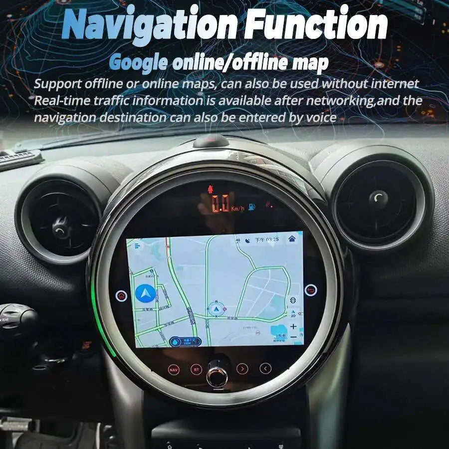 7 "/9" Radio Auto Multimedia-Player Für BMW Countryman Mini R60 2014 Auto Android 13 BMW Mini Cooper GPS Video Recoder Navigation