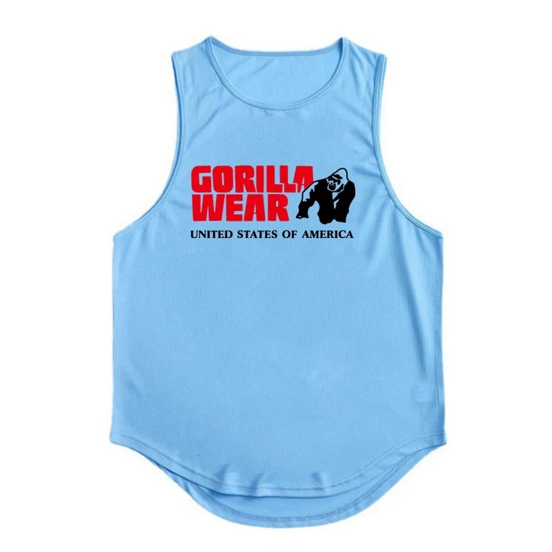 Gym Top Männer Männer Kleidung Fitness Kleidung Shirt Bodybuilding Westen Mann Weste Singulett Unterhemden muskulöse Stringer T-Shirts Tops