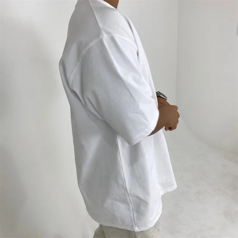 Turnhallen T-shirt männer Mode kurzarm T Männer sommer Lose Fitness T-shirt männer Baumwolle Sport Training tops männer sportswear