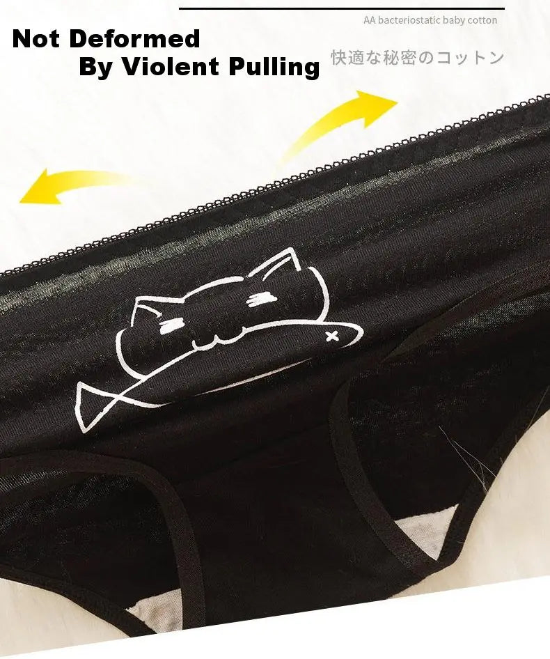 5 Teile/satz Baumwolle Cartoon Niedlichen Höschen Mädchen Kurze Unterwäsche Für Frauen Damen Pantys Weibliche Weiche Unterhose Sexy Dessous M-XL