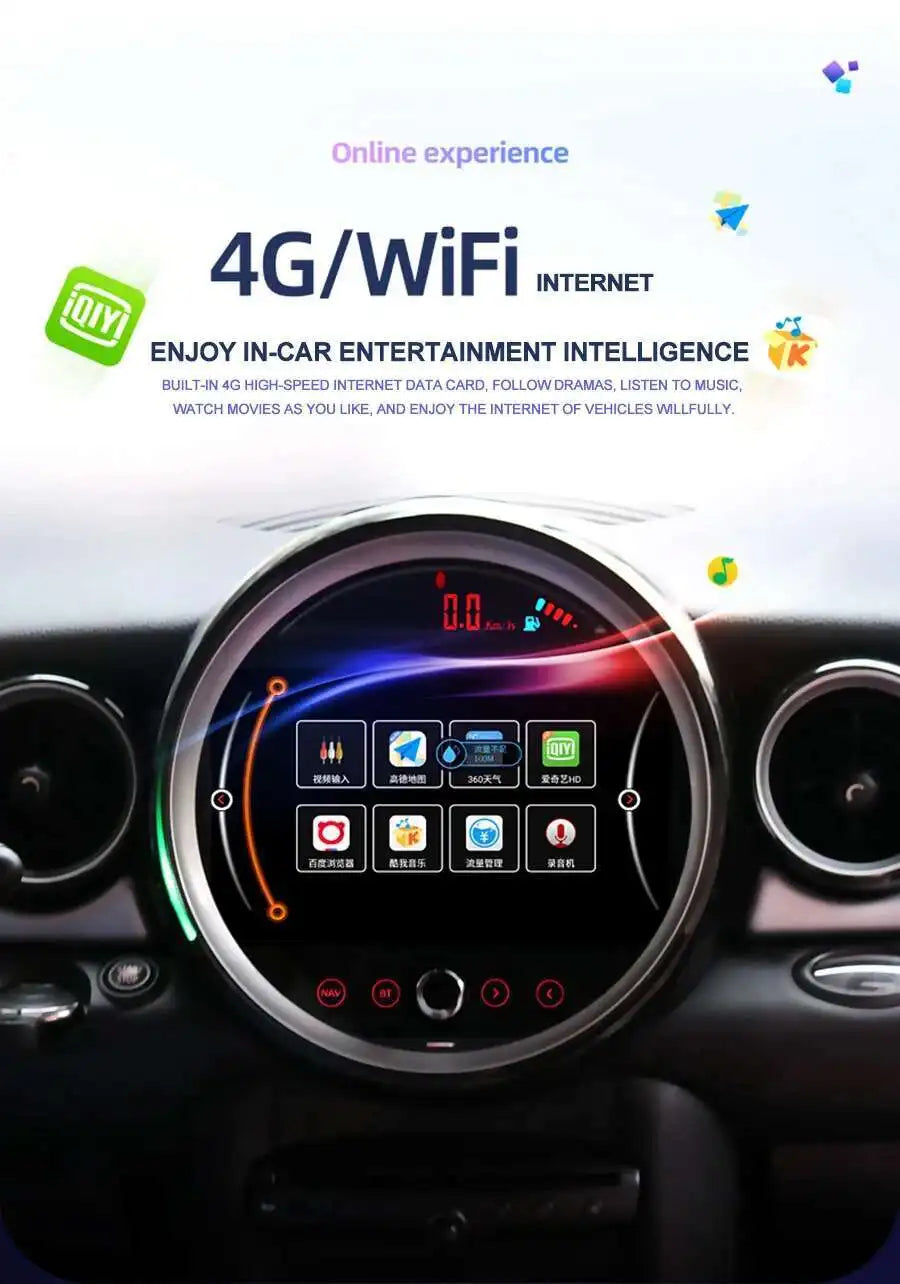 7 "/9" Radio Auto Multimedia-Player Für BMW Countryman Mini R60 2014 Auto Android 13 BMW Mini Cooper GPS Video Recoder Navigation