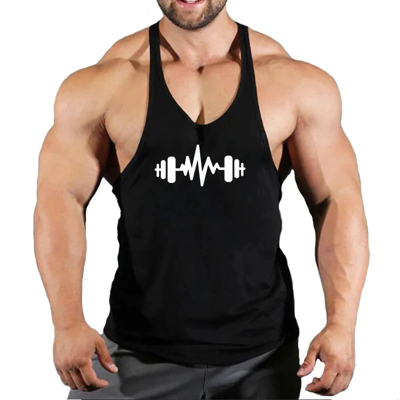 Gym Top Männer T-shirts Fitness Mann Kleidung Muskel Bodybuilding Hemd Singlet Stringer Kleidung Weste männer Singuletts Westen Tops
