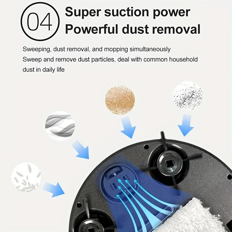 Xiaomi MIJIA 3-in-1 Smart Sweep Robot 4000pa Saugleistung Vollautomatische Haushaltsreinigungsmaschine USB-Aufladung Smart Staubsauger