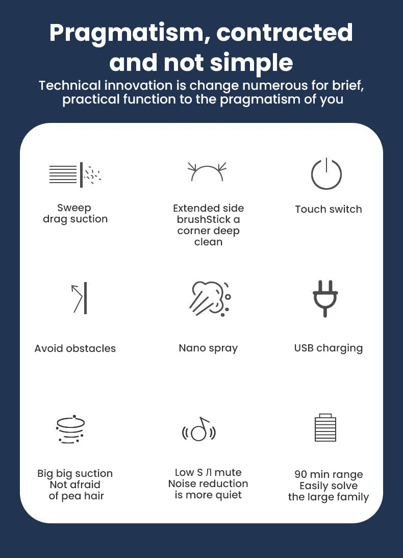 5-in-1 kabelloser intelligenter Roboter-Staubsauger, multifunktional, superleise, Staubsaugen, Wischen, Befeuchten für den Heimgebrauch, Haushaltsgeräte