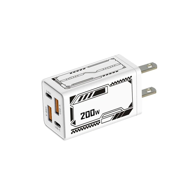 Xiaomi Gan 200W Multi Port Ladegerät mit Dual Pd und Dual Typec Ladekopf geeignet für Huawei iPhone Ladegerät Schnellladung