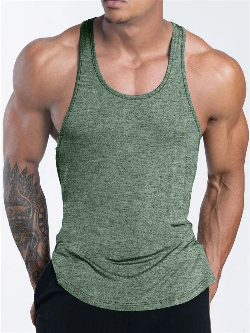 Männer Sport Fitness Tank Top Sommer GYM Training Unterhemd Laufen Basketball Schnell Trocknend Atmungsaktive lose Tank Top männer tops