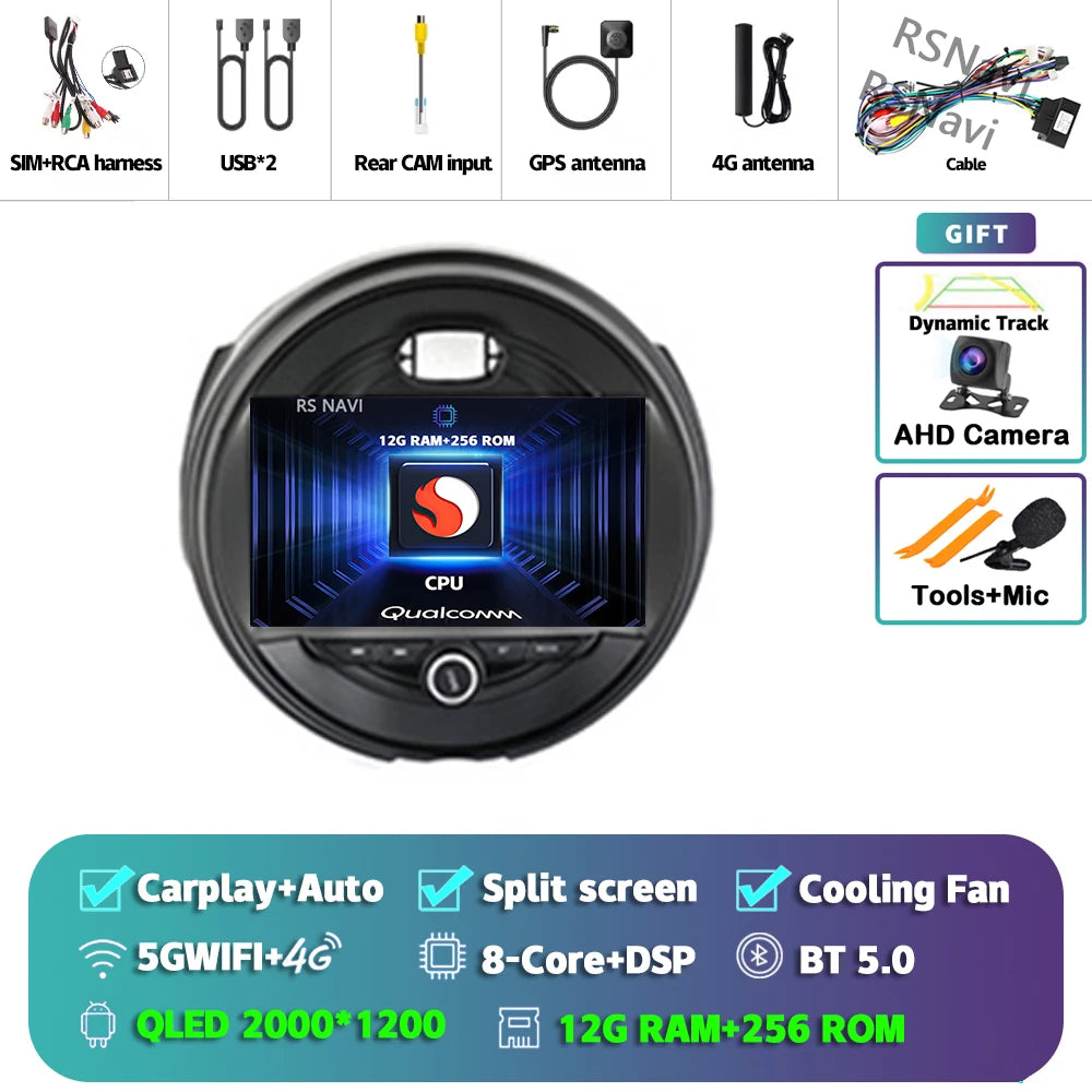 Android 15 Carplay Auto Auto Radio Für BMW MINI COOPER F54 F55 F56 F60 2014-2019 Navigation GPS multimedia-Player 2DIN DVD Stereo