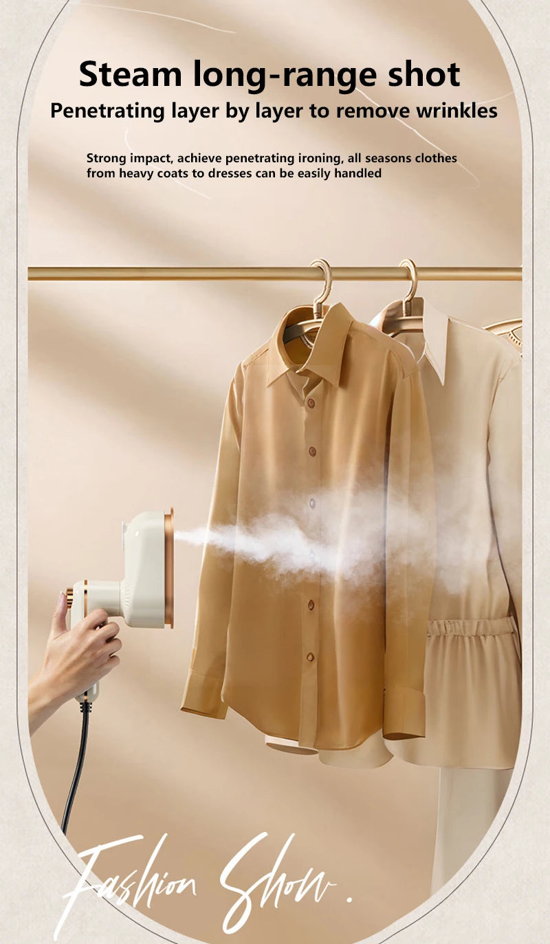 Xiaomi faltbarer Hand-Kleidungsdampfer, auslaufsicher, Dual-Trocken-/Nassdampf, 10 Sekunden, schneller Faltenentferner, Mini-Bügeleisen für Reisen und Zuhause