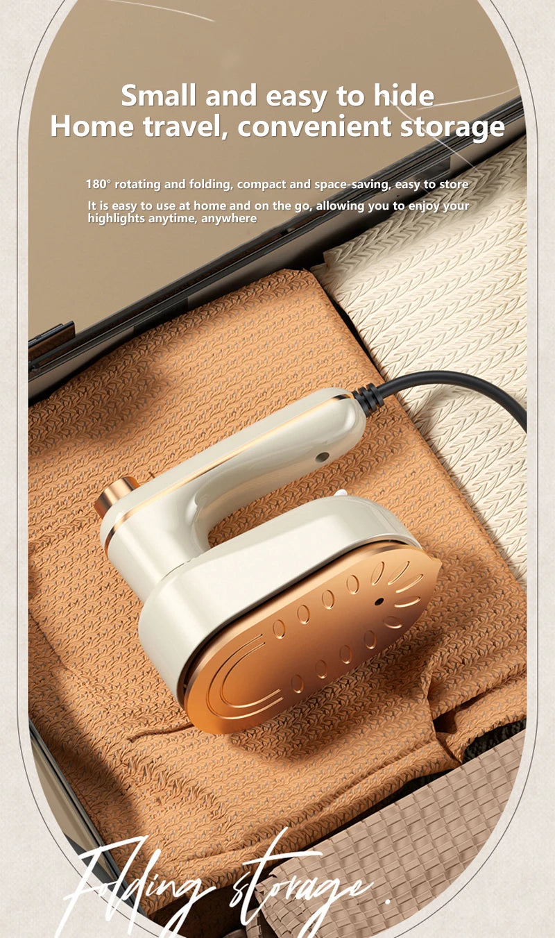 Xiaomi faltbarer Hand-Kleidungsdampfer, auslaufsicher, Dual-Trocken-/Nassdampf, 10 Sekunden, schneller Faltenentferner, Mini-Bügeleisen für Reisen und Zuhause