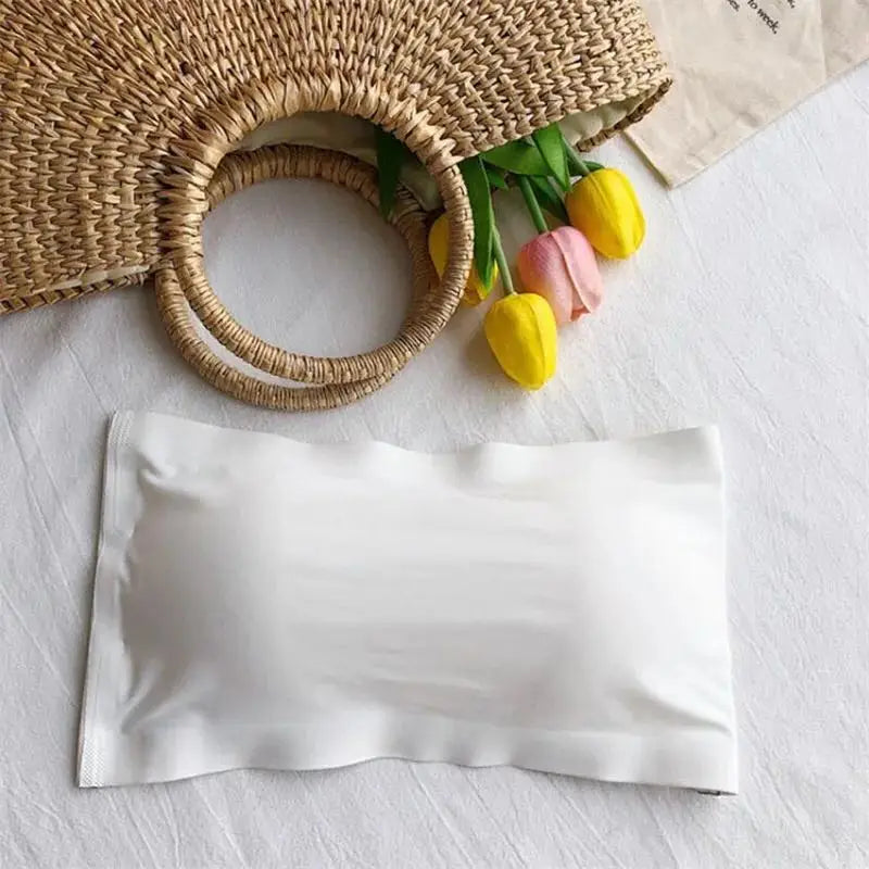 Nahtlose einteilige Röhrenoberteile für Damen, herausnehmbare Polster, Dessous, Basic, Schwarz/Weiß/Haut, trägerloser BH für Damen, Bandeau, sexy Dessous