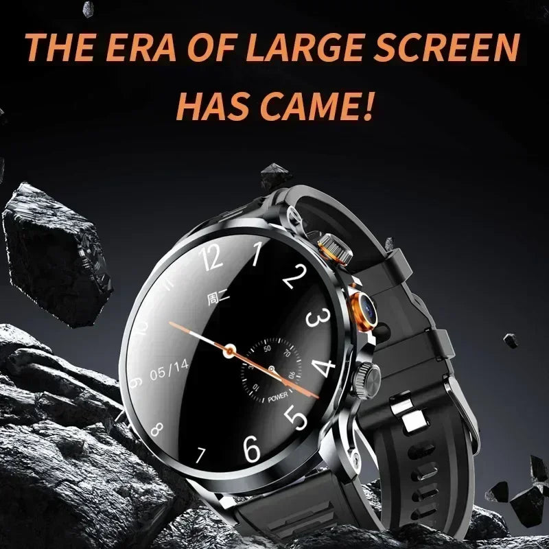 Neue H18 Android Smartwatch 1,95 Zoll AMOLED Blaulichtfilter Bluetooth Anruf GPS+GLONASS Dual Navigation Wasserdicht