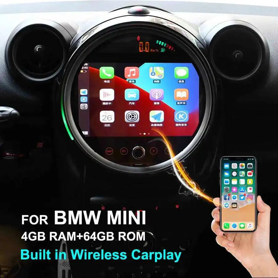 7 "/9" Radio Auto Multimedia-Player Für BMW Countryman Mini R60 2014 Auto Android 13 BMW Mini Cooper GPS Video Recoder Navigation