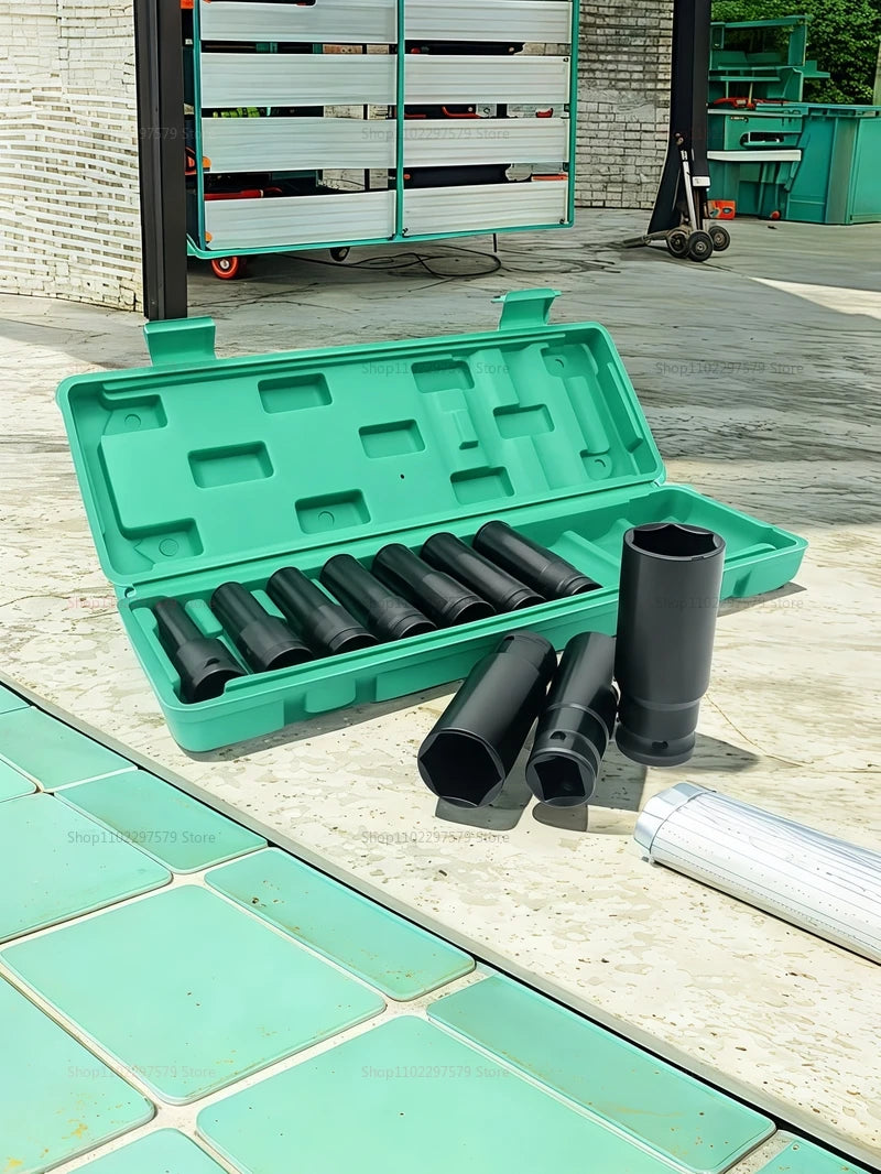 10-teiliges Steckschlüsselsatz, universelles pneumatisches Wartungswerkzeug mit tiefem Schlitz, Schraubenschlüsselsatz für mechanische Reparaturen von Automobilgeräten