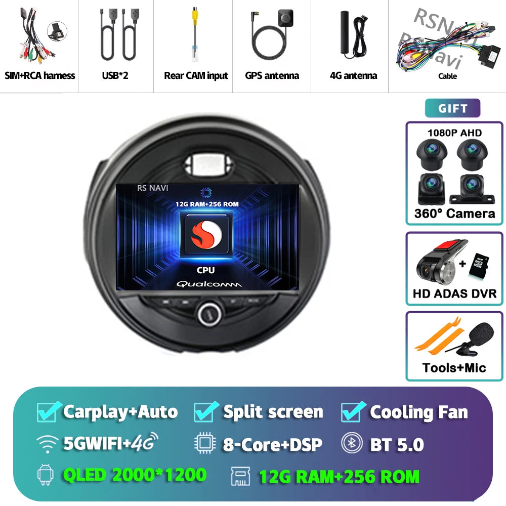 Android 15 Carplay Auto Auto Radio Für BMW MINI COOPER F54 F55 F56 F60 2014-2019 Navigation GPS multimedia-Player 2DIN DVD Stereo