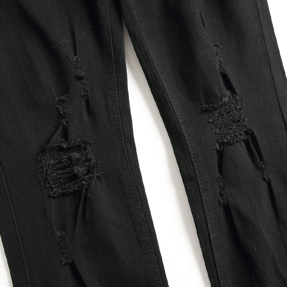 Jeans Für Männer Mode Zerrissene Biker Skinny Jeans männer kleidung Denim Hosen High Street Slim Jogging jean Hosen homme