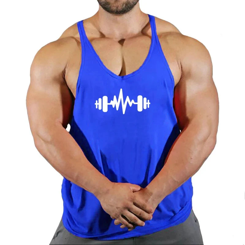 Gym Top Männer T-shirts Fitness Mann Kleidung Muskel Bodybuilding Hemd Singlet Stringer Kleidung Weste männer Singuletts Westen Tops