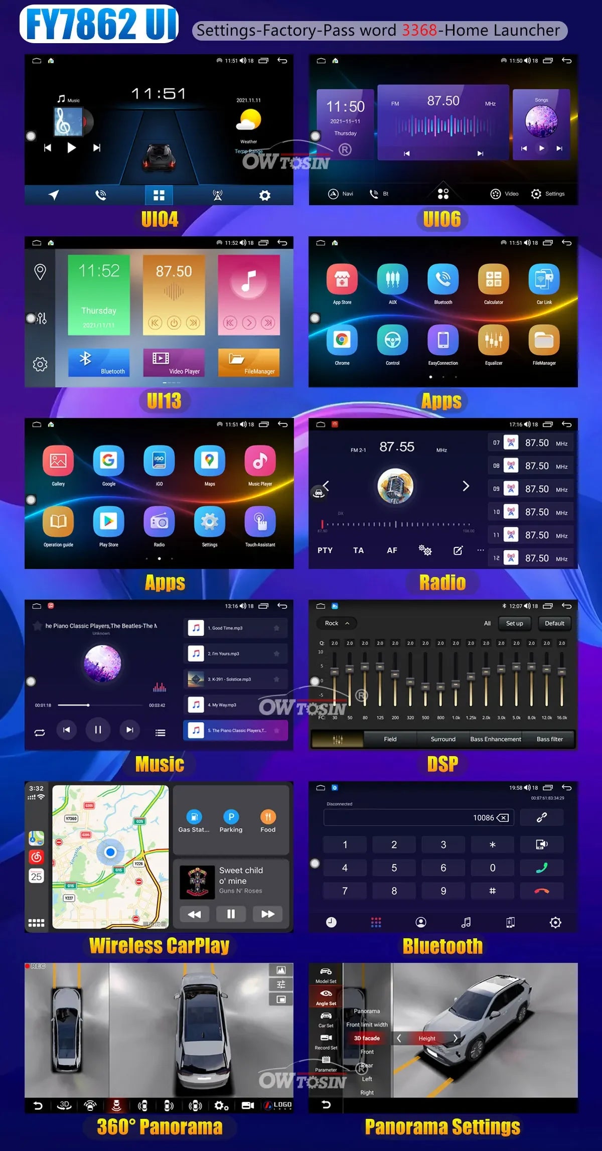 UIS7870 6nm 12G + 256G Android 13 Auto GPS Radio Player Für BMW Mini Cooper R55 R56 R57 R58 R59 R60 2010-2016 CarPlay Video Stereo