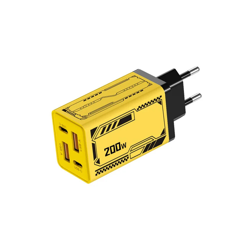 Xiaomi Gan 200W Multi Port Ladegerät mit Dual Pd und Dual Typec Ladekopf geeignet für Huawei iPhone Ladegerät Schnellladung