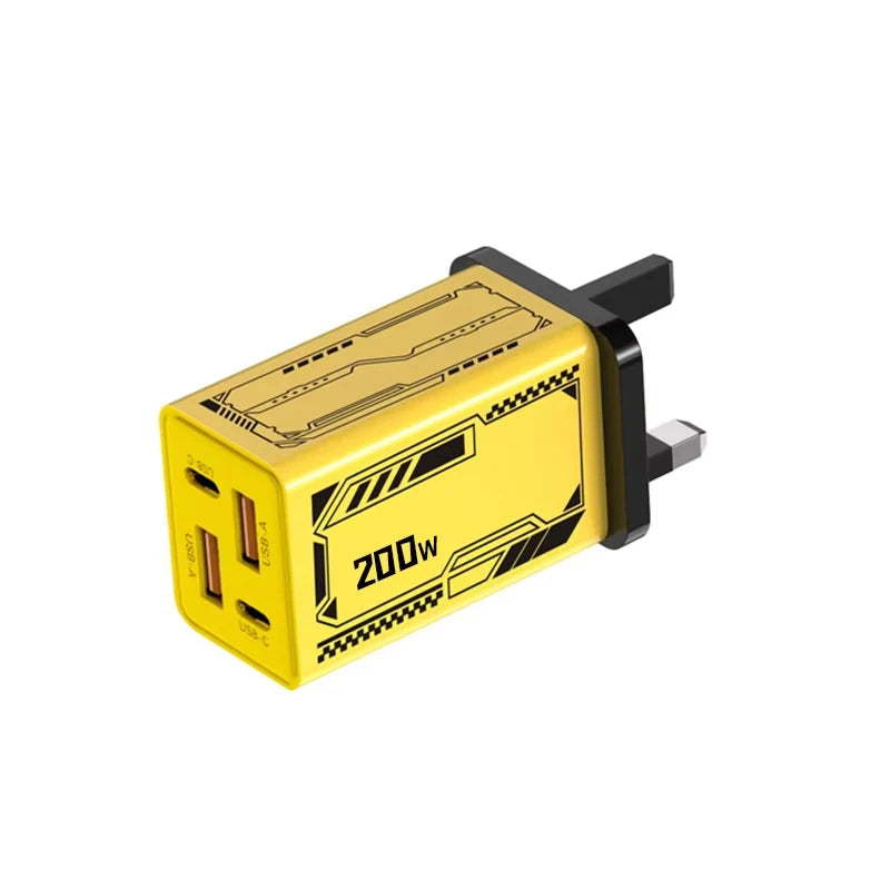 Xiaomi Gan 200W Multi Port Ladegerät mit Dual Pd und Dual Typec Ladekopf geeignet für Huawei iPhone Ladegerät Schnellladung