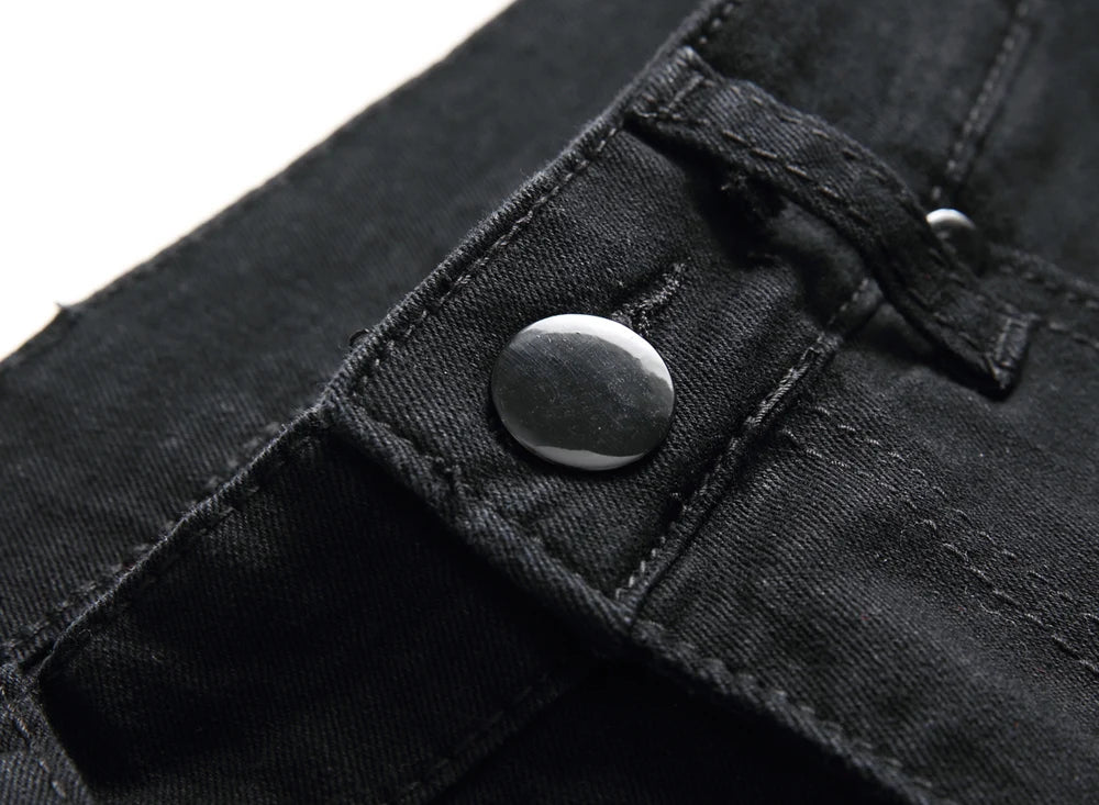 Jeans Für Männer Mode Zerrissene Biker Skinny Jeans männer kleidung Denim Hosen High Street Slim Jogging jean Hosen homme